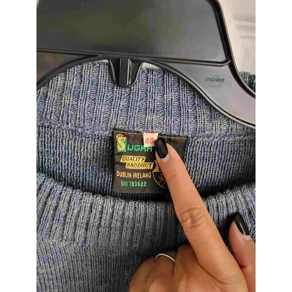 Ireland Men Wool Elbow Patches Sweater XL - Picture 5 of 10